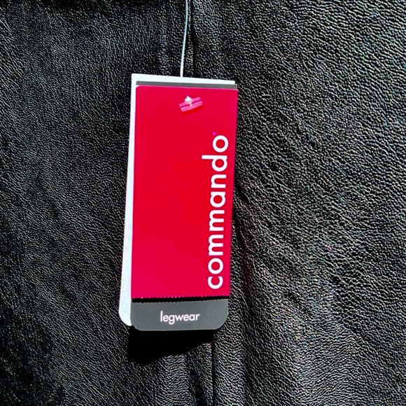 🌻NEW w.tags COMMANDO Black Perfect Control Faux Leather Leggings Size Large - Picture 16 of 16